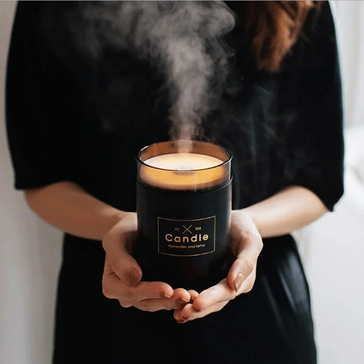 

Best Present High Quality Candle Look Large Capacity Digital Ultrasonic Aroma Cool Mist Led Display Air Ultrasonic Humidifier