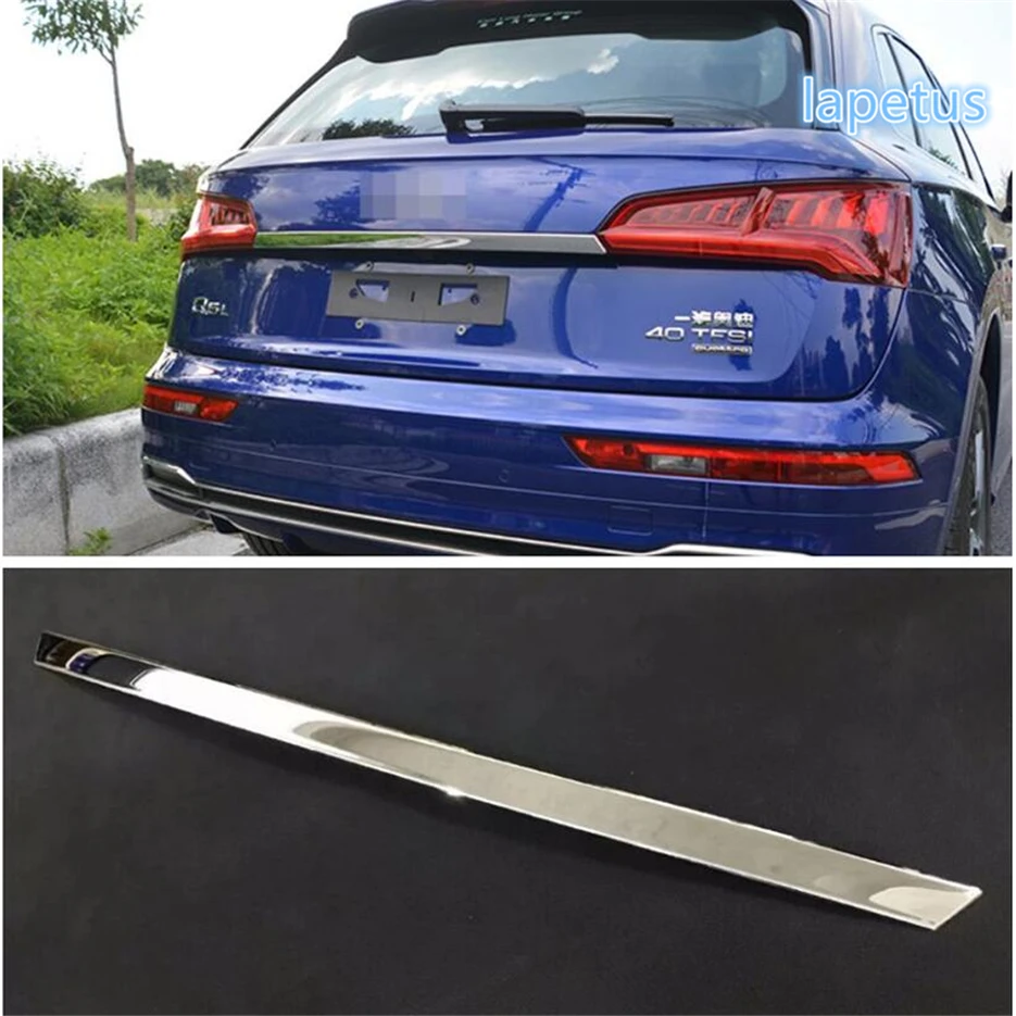 

Lapetus Trunk Tailgate Door Upper Strip Streamer Decoration Frame Cover Trim Stainless Steel Fit For Audi Q5 2017 2018 2019