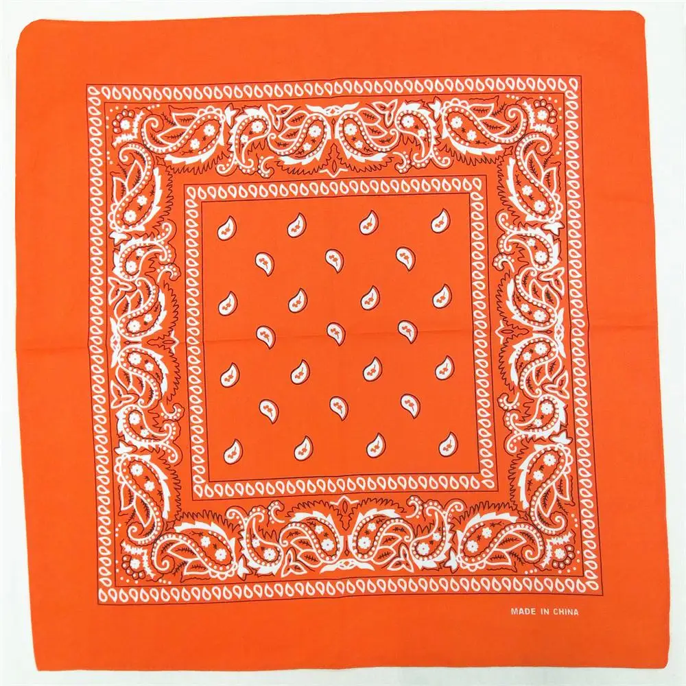 Fashion Women Hair Accessories Linen Bandana Scarf Square Female Bandanas Headwear Rock Cool Girls Multi Paisley Headbands