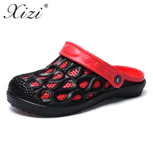 XIZI/Новинка года; Летние массажные тапочки; мужские сандалии; Легкие дышащие пляжные тапочки; вьетнамки