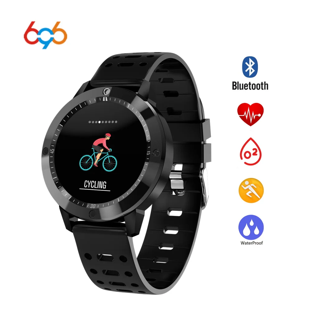 

696 CF58 Smart Watch With Blood Pressure Heart Rate Monitor Blood Oxygen Riding Swim Tracker Sports Phone Mate Smartwatch ip67