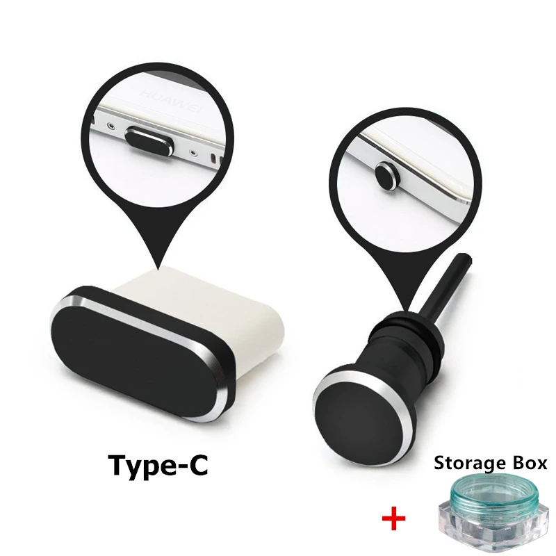 

Universal Type-C Phone Charging Port 3.5mm Earphone Jack Sim Card Type C Anti Dust Plug For Huawei P9 P10 P20 Samsung S9 S8