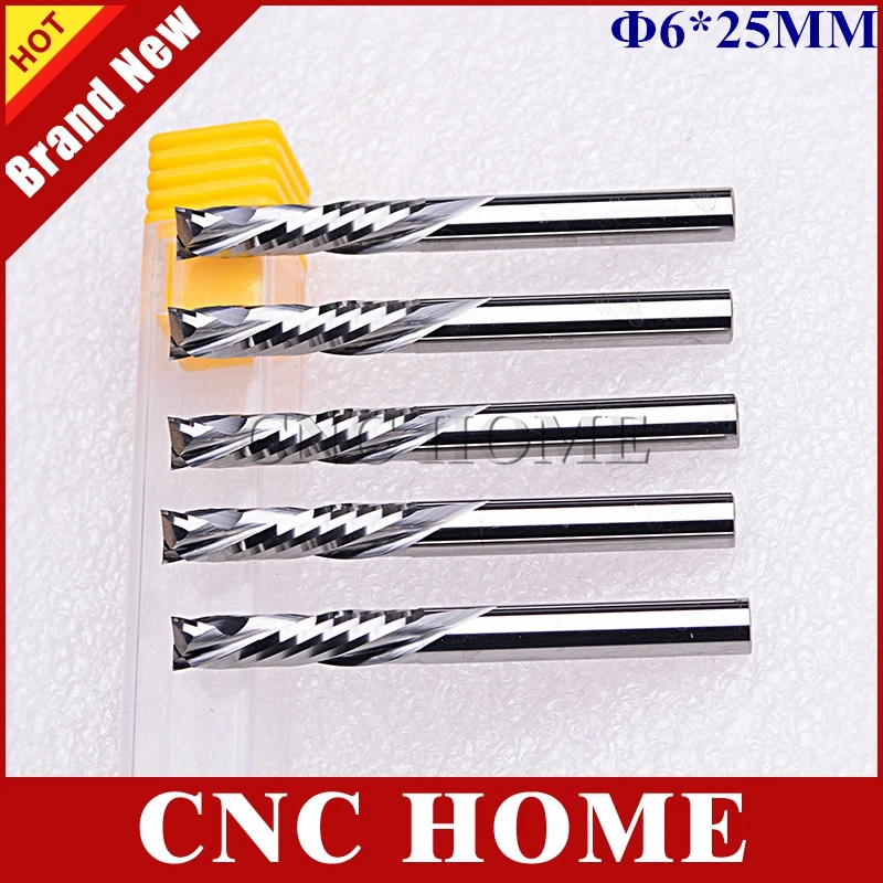 2F Spiral DownCut CNC Carbide End Mill for Wood Working-Compression UpCuT