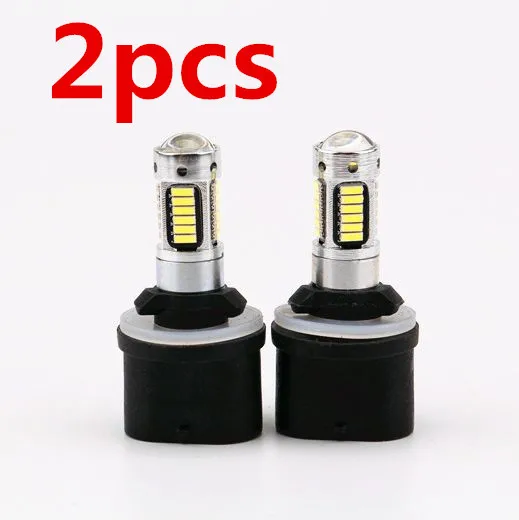 

2pcs White 25W LED 30 SMD 880 PG13 H27W1 892 899 Car Bulb Fog Light Driving Headlight Lamp 4014