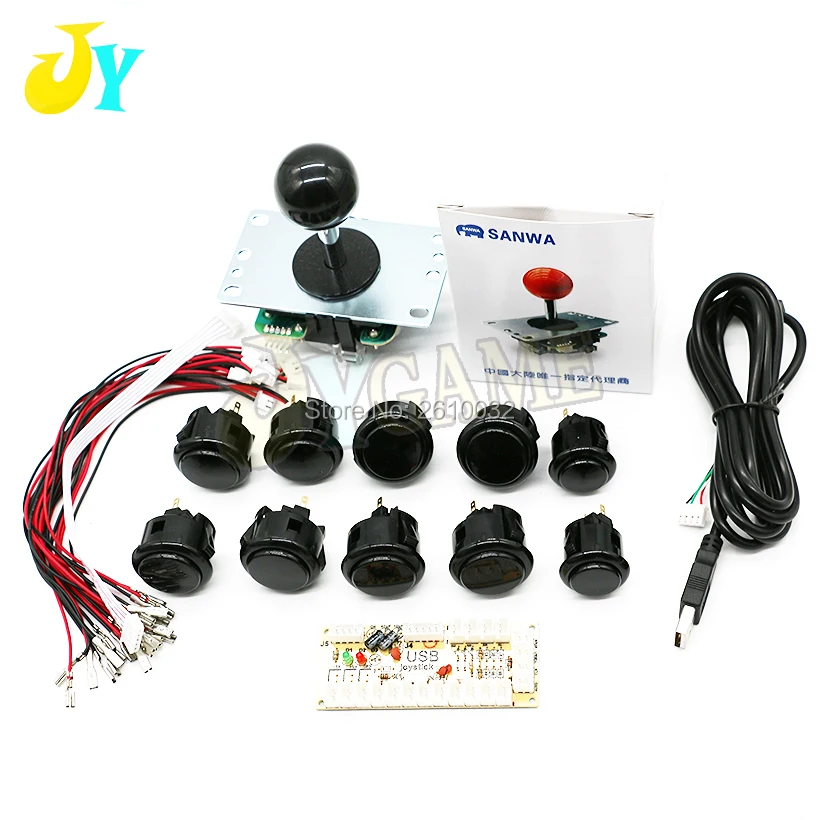 SANWA оригинальный джойстик JLF TP 8YT OBSF 30 Кнопка Нулевая задержка USB энкодер для