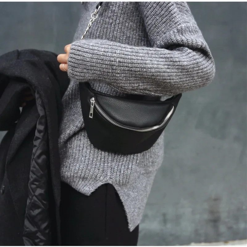 Mododiino Мода цепи ПУ личи Кожа Фанни поясная сумка Bananka водостойкие противоугонные для женщин прогулки покупки живота DNV0376
