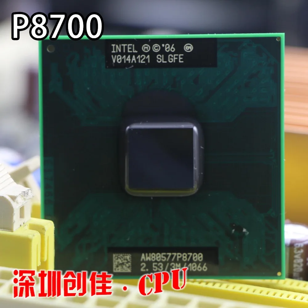 Бесплатная доставка Core 2 Duo Mobile Intel P8700 Dual Core 2,53 ГГц 3 м 1066 мГц Socket 478 Процессор процессор - изображение