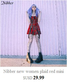 Nibber Готическая красная клетчатая юбка летняя мини юбка для женщин Весна Новая мода Высокая талия для улицы и досуга женская короткая плиссированная юбка