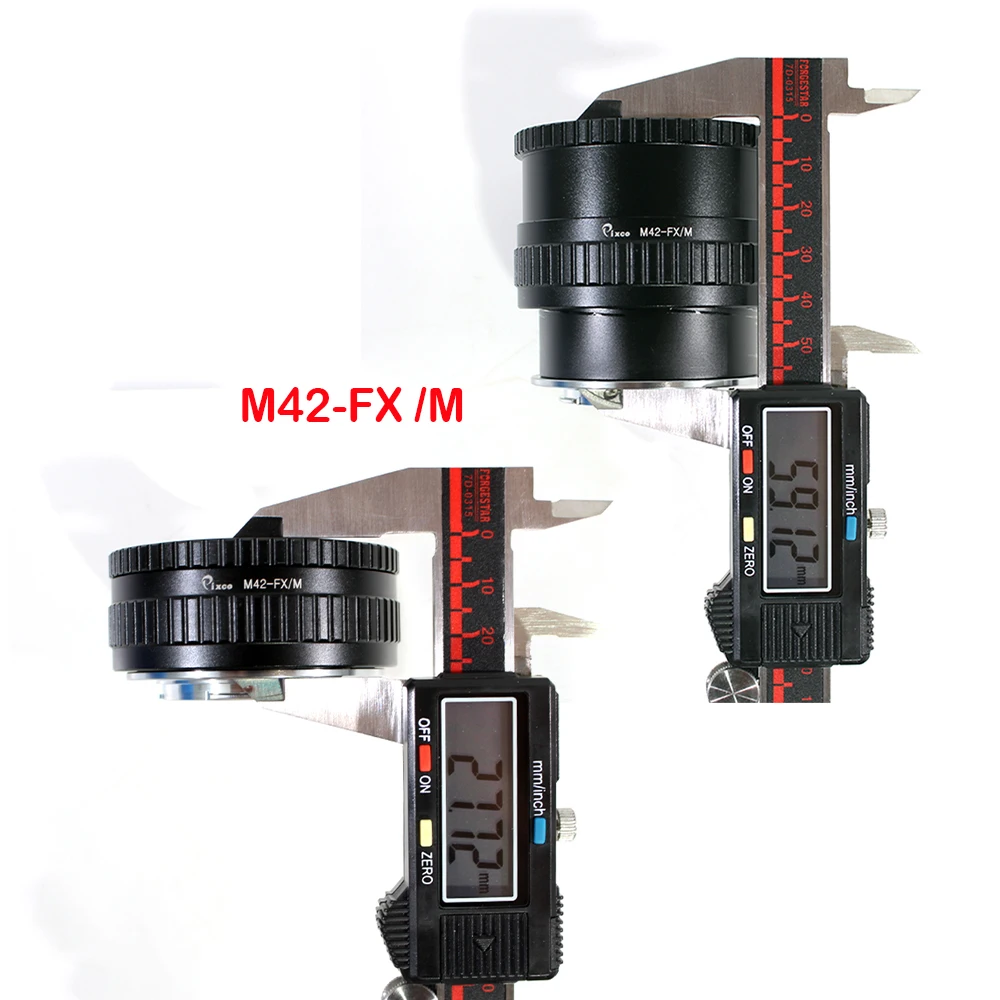 Pixco Tubo Prolunga Macro 18mm+40mm Per Fujifilm GFX – Adattatore Per Fotografia Ravvicinata