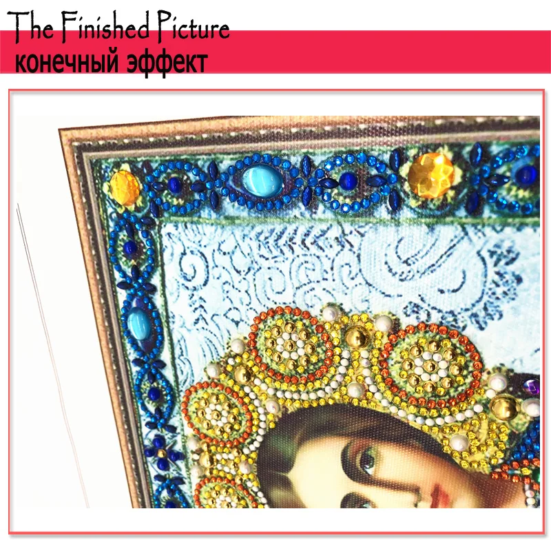 RUBOS DIY Diamond Painting Icons Theotokos Jerusalem Religion Diamond Embroidery 5D Big Bead Pearls Glass Mosaic 3D Crystal Sale (27)