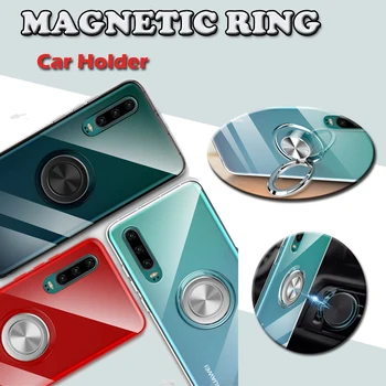 

10pcs Magnetic Bracket Car Holder Case TPU Shockproof Finger Stand Cover For Huawei P30 P20 Pro Lite Mate 20 X Nova 4 Honor V20