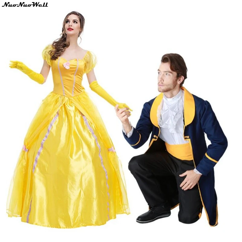 

Adult Princess Yellow Dress Court Queen Clothing Fantasia European Royalty Women's Costume for Masquerade Carnival Cosplay Party