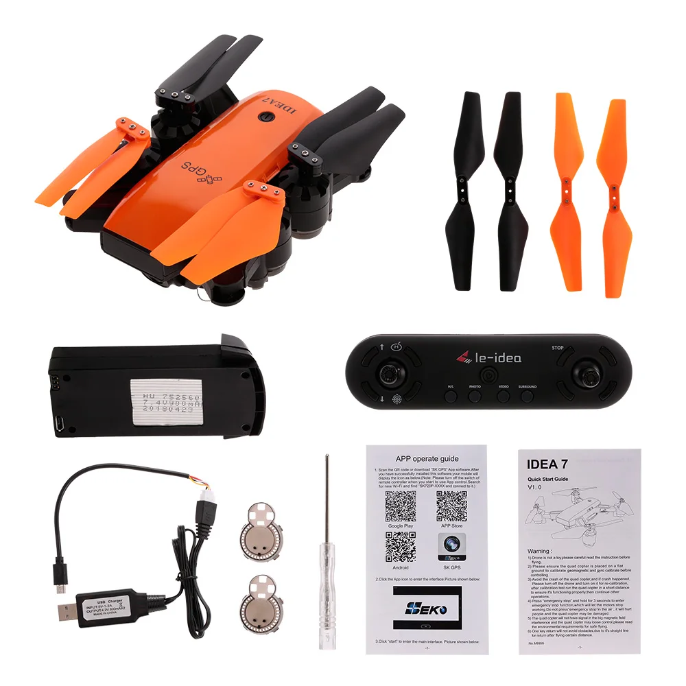 720P Wide Angle Camera Drone Wifi FPV GPS Drone Altitude Hold Foldable Selfie RC Quadcopter Dron Gifts (9)