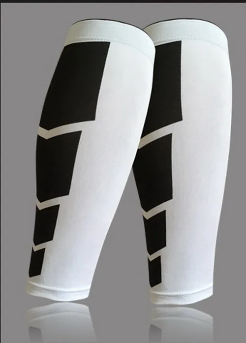 1 пара щитков для футбола, футбола, защитные голени, Компрессионные рукава для велоспорта, бега, спорта, безопасности scheenbeschermers - Цвет: white