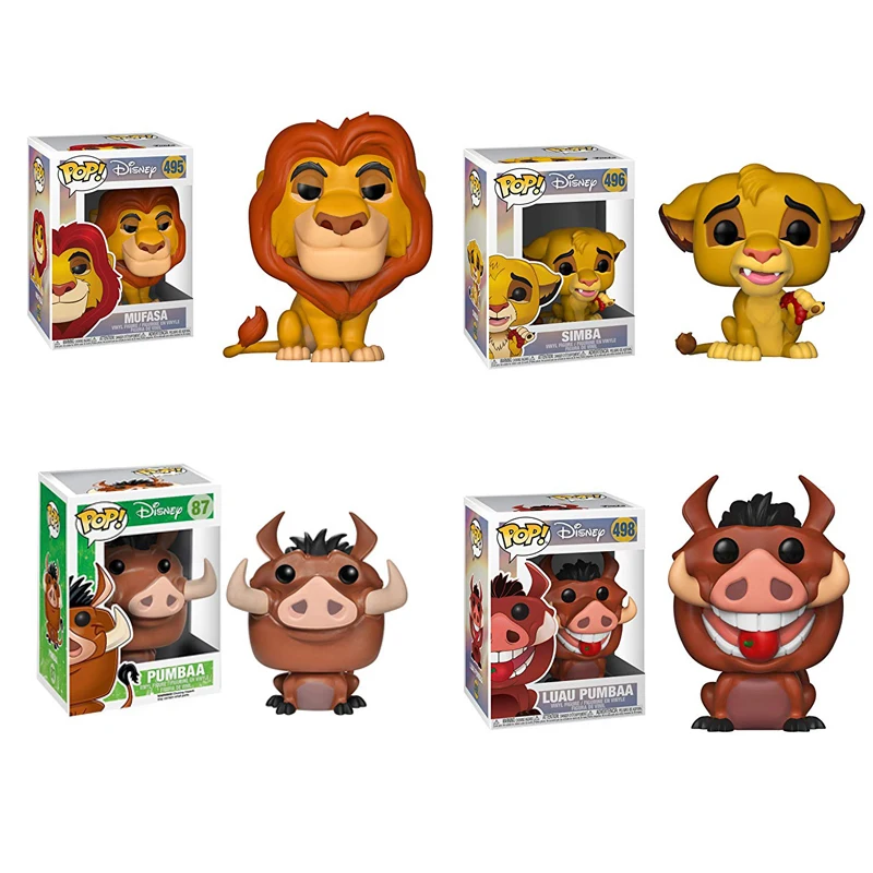 

Funko POP The Lion King LUAU PUMBAA MUFASA SIMBA PVC Action Figure Collectible Model toys for chlidren
