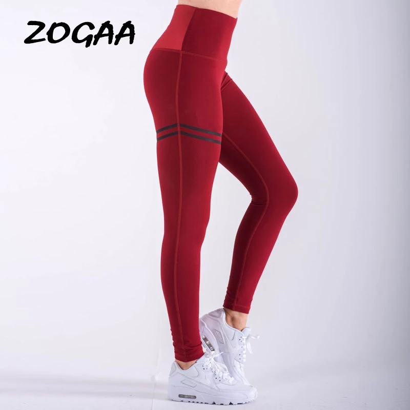 

ZOGAA Cross-border European And American New Double Ring Printing Leggings Hip Elastic High Waist Leggings