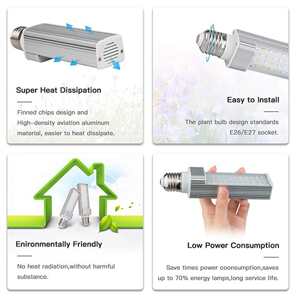  220V E27 25W Full Spectrum Plant Light Bulbs for Indoor Plants for Professional for Seedling Growin - 33005513252