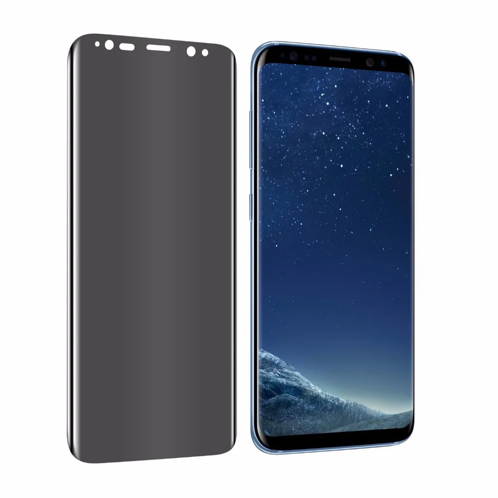 0.33mm AntiSpy Privacy pelicul Tempered Glass For Samsung Galaxy S7 Edge S8 plus Note 8 Screen Protector Film | Мобильные телефоны