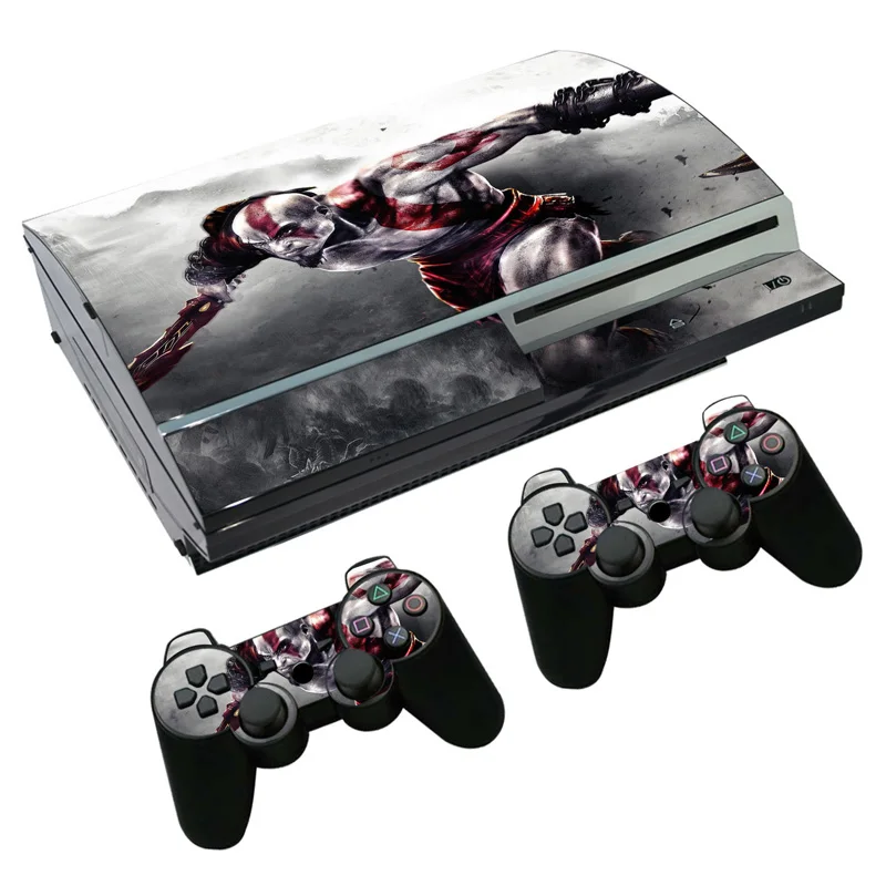 

Hot Vinyl Skin Sticker Protector For PS3 fat with 2pcs Controllers