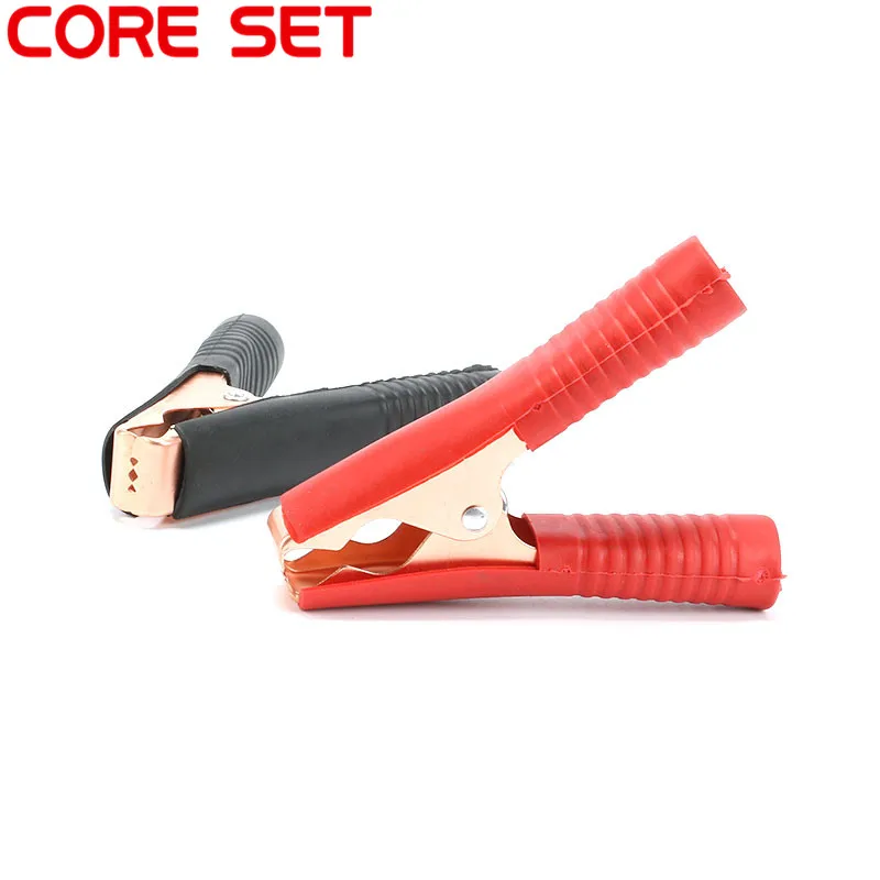 2pcs/lot Car Alligator Clips Battery Clamps Copper Crocodile Clip 100A