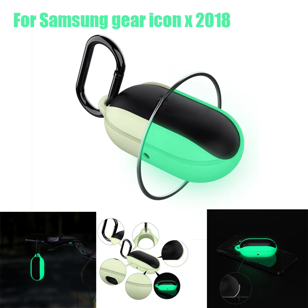 

Night bright Silicone Protective Cover Skin Case for Samsung Gear Icon X 2018 for wireless earphones/blutooth earphone
