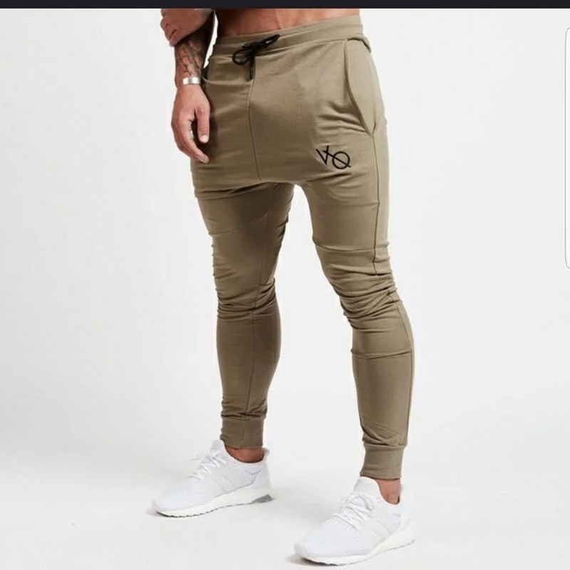 2019 Новый стиль Модные мужские осенние Досуг облегающие зауженные брюки/