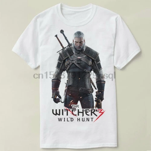 Футболка Wicher 3 Gwent Steelbook No Man Land Geralt и Ciri | Мужская одежда