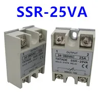 Twtade/Однофазное твердотельное реле SSR-10DA SSR-25DA SSR-40DA 10A 25A 40A на самом деле 3-32 В постоянного тока в переменный 24-380V AC SSR 10DA 25DA 40DA