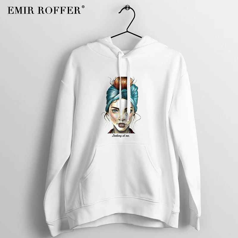 EMIR ROFFER 2018 Fashion Streetwear Harajuku Hoodies Women's Sweatshirt Oversized Hooded Warm Ladies Winter Clothing  (6)