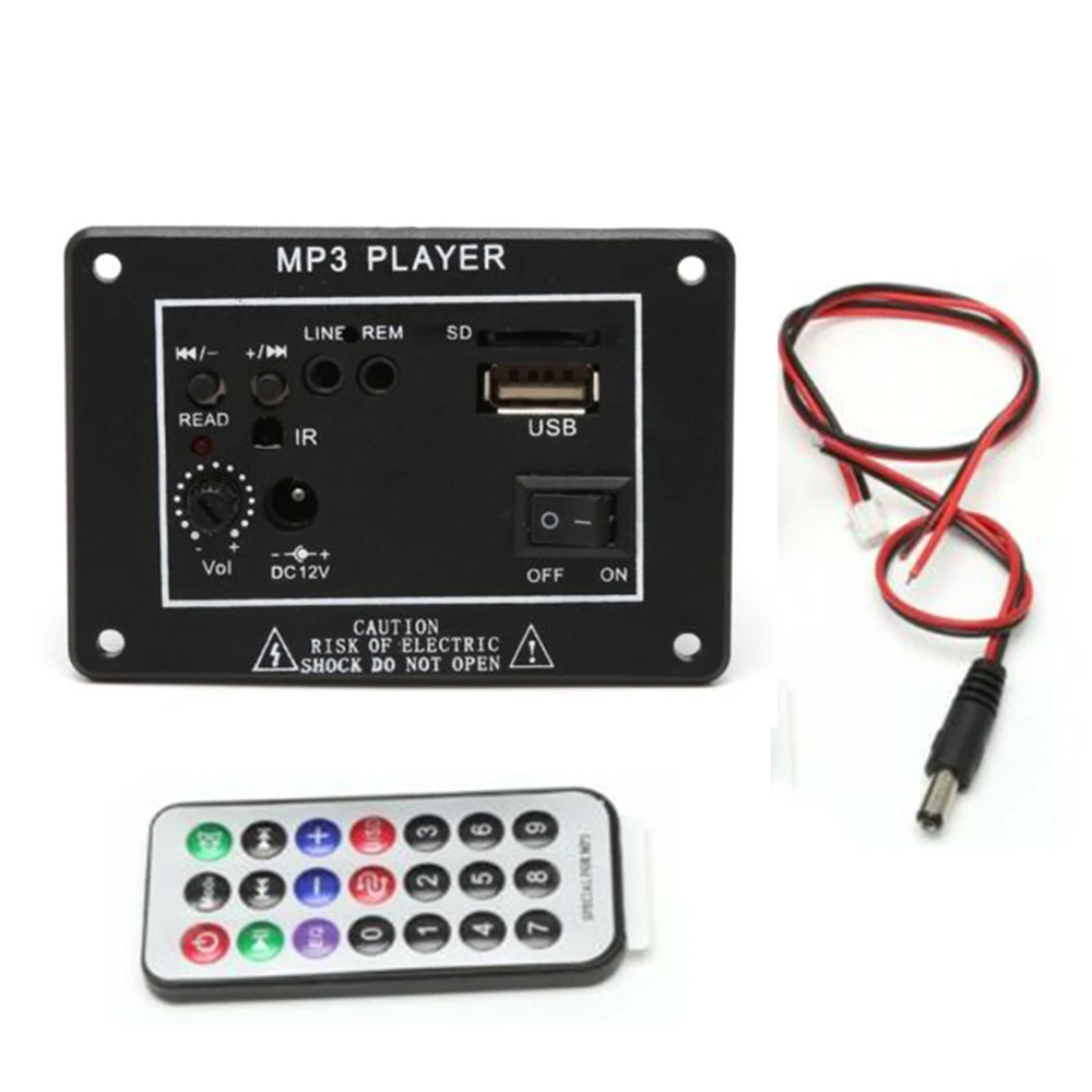 

Bluetooth Hi-Fi Bass Amplifier Board TF USB+Remote 5 Inch 20W High Power DC 12V Bluetooth Car Stereo Amplifier Thuis Subwoofer