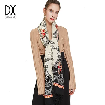 

New Fashion Winter Scarf For Women Scarves Warm Shawls Luxury Brand Wrap Plaid Blanket Scarf Wool Cashmere Foulard Face Shield