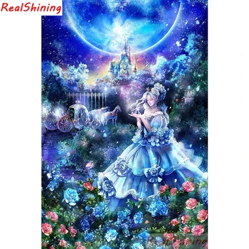 

5D Diy Diamond Painting full Square Diamond Cross Stitch Diamond Embroidery Beautiful princess picture for room Decor H2125