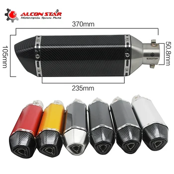 

Alconstar Universal 51MM Motorcycle Modified Scooter AK Exhaust Pipe With DB Killer Silencer For GY6 CRF 230 CBR125