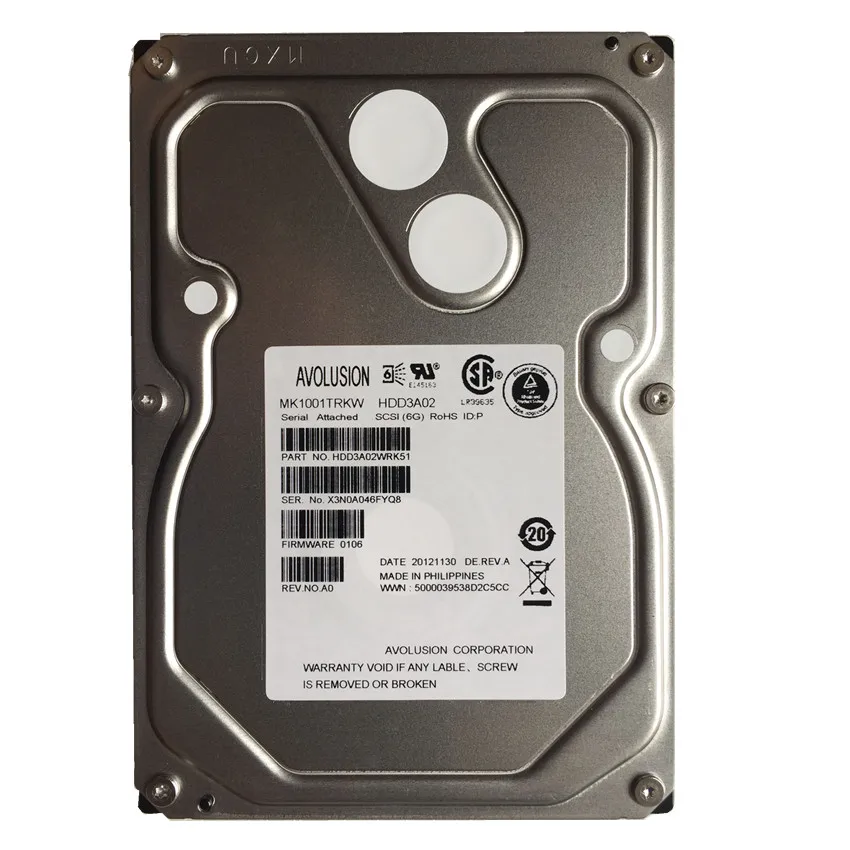 1Tb 7200RPM Serial Attached SCSI SAS 6.0Gbps 3.5 Inch Internal Hard