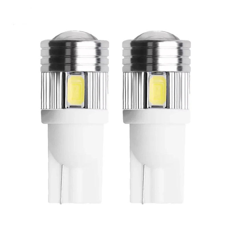 

2x T10 W5W Car LED Turn Signal Bulb Canbus 5W5 5630 6smd Auto Interior Dome Reading Light Wedge Side Parking Reverse Brake Lamp