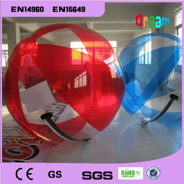 Cheap Top quality colorful inflataber water walking ball/ water rolling ball/ water bubble ball 2.0m diameter