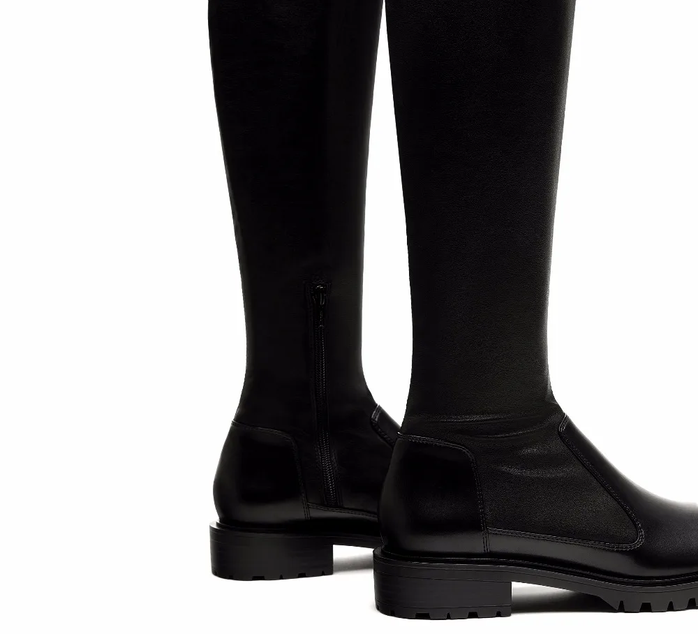 Arden Furtado/Коллекция года; сезон весна-осень-зима-лето; модные женские сапоги на квадратном каблуке; эластичные сапоги выше колена; высокие сапоги
