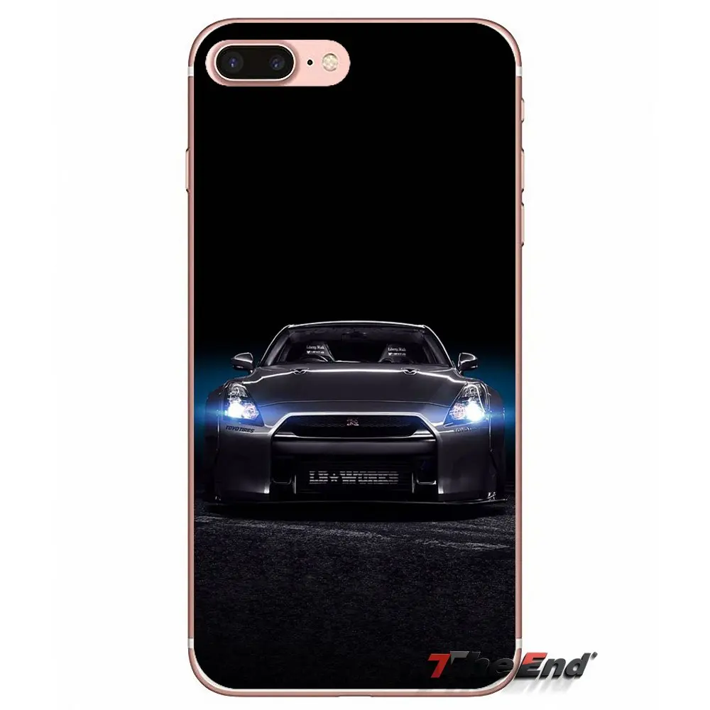 NISSAN GTR металлический логотип прозрачный ТПУ чехол 2 для Samsung Galaxy Note 3 4 5 Grand Core Prime S3 S4