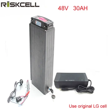 

Lithium ion Akku 48V 30AH Ebike Battery Rear Rack Battery 48V 1000w bafang motor with Tail lights