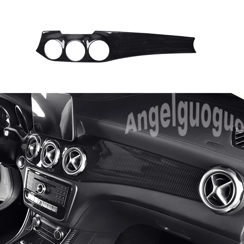 Angelguoguo Center console Cover Trim For Mercedes Benz A/GLA/CLA Class C117 W117 2012-2017 Car Accessories For Left Hand Drive