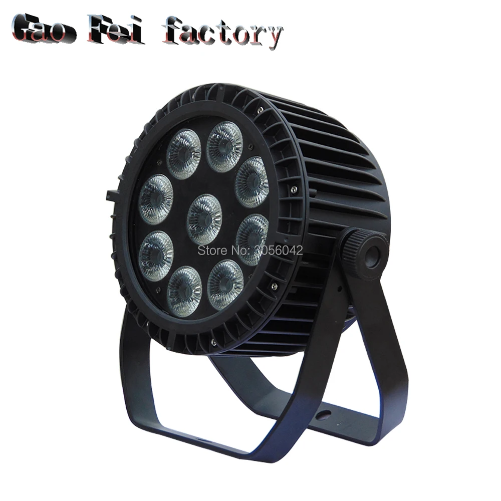 

LED Par 9x18W DJ Disco Theater Wash Light Outdoor RGBWA UV 6in1 Stage Lighting