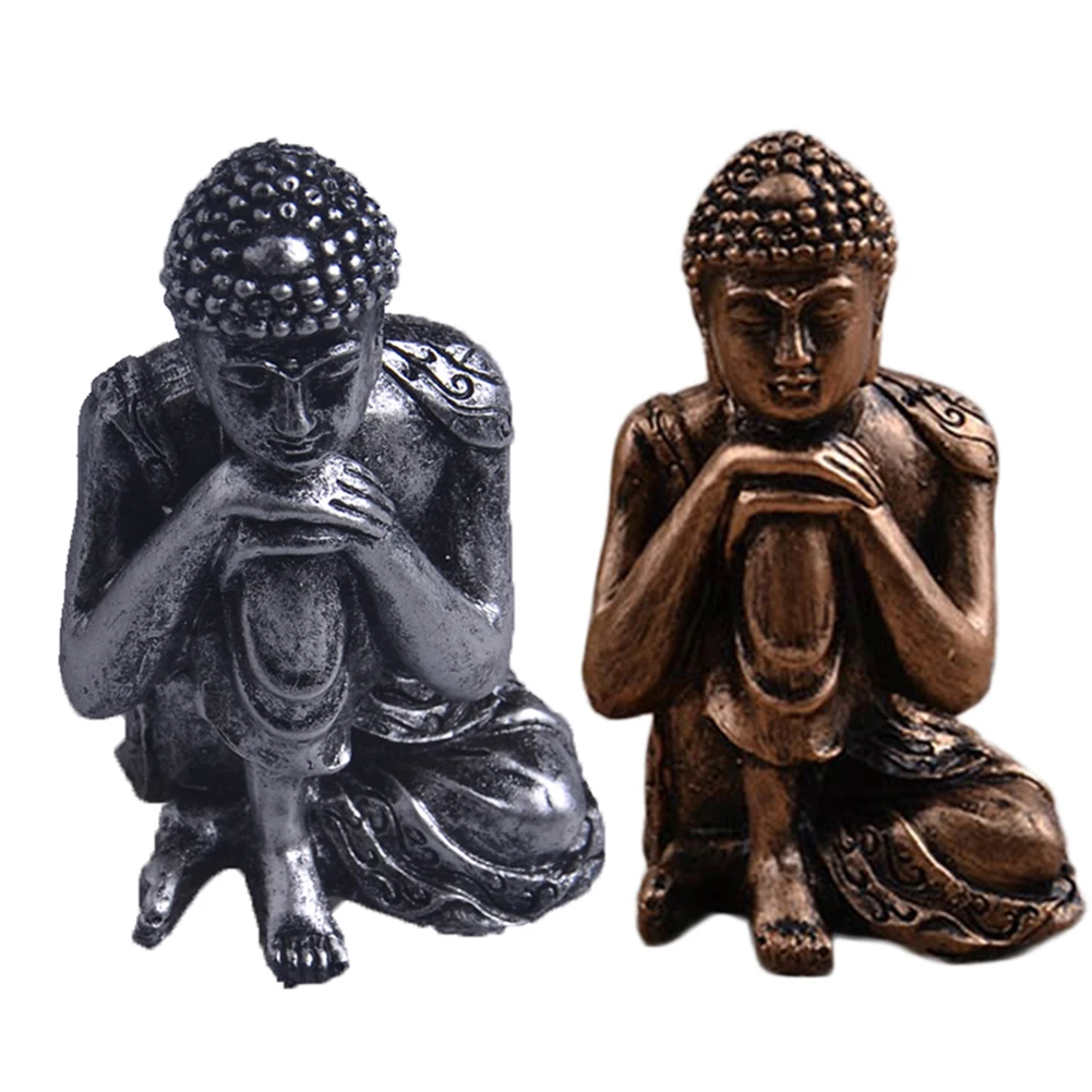 Статуя спящего валлийского Будды природный песчаник скульптура Будды индийский фэншуй Статуэтка медитация миниатюрное украшение дома