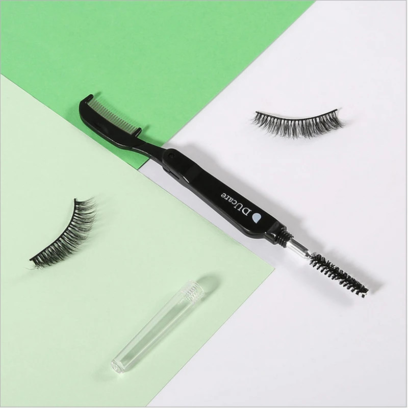 

New Wwo-In-One Eyelash Brush Eyelash Comb Eye Shadow Brush Eyebrow Brush Beauty Makeup Tool