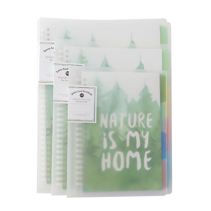 A4 B5 A5 Kawaii Spiral Notebook Forest Notepd Agenda Organizer Schedule Day Plan Notebook Journal Dairy