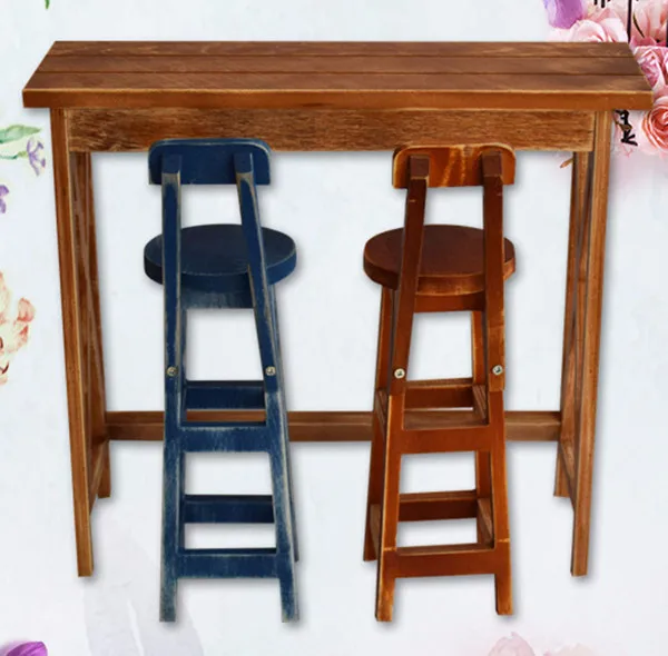 bjd chair and table wood 3