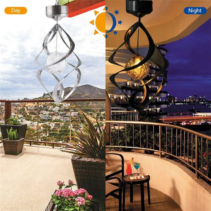 Crystal Ball Solar Wind Chime Light 6