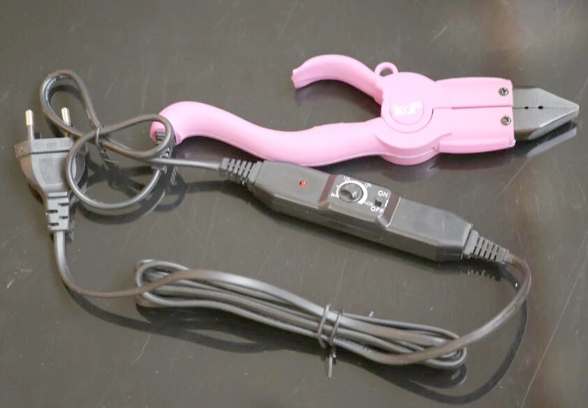 Управление температура розовый расширения FUSION человеческих волос Разъем Утюг