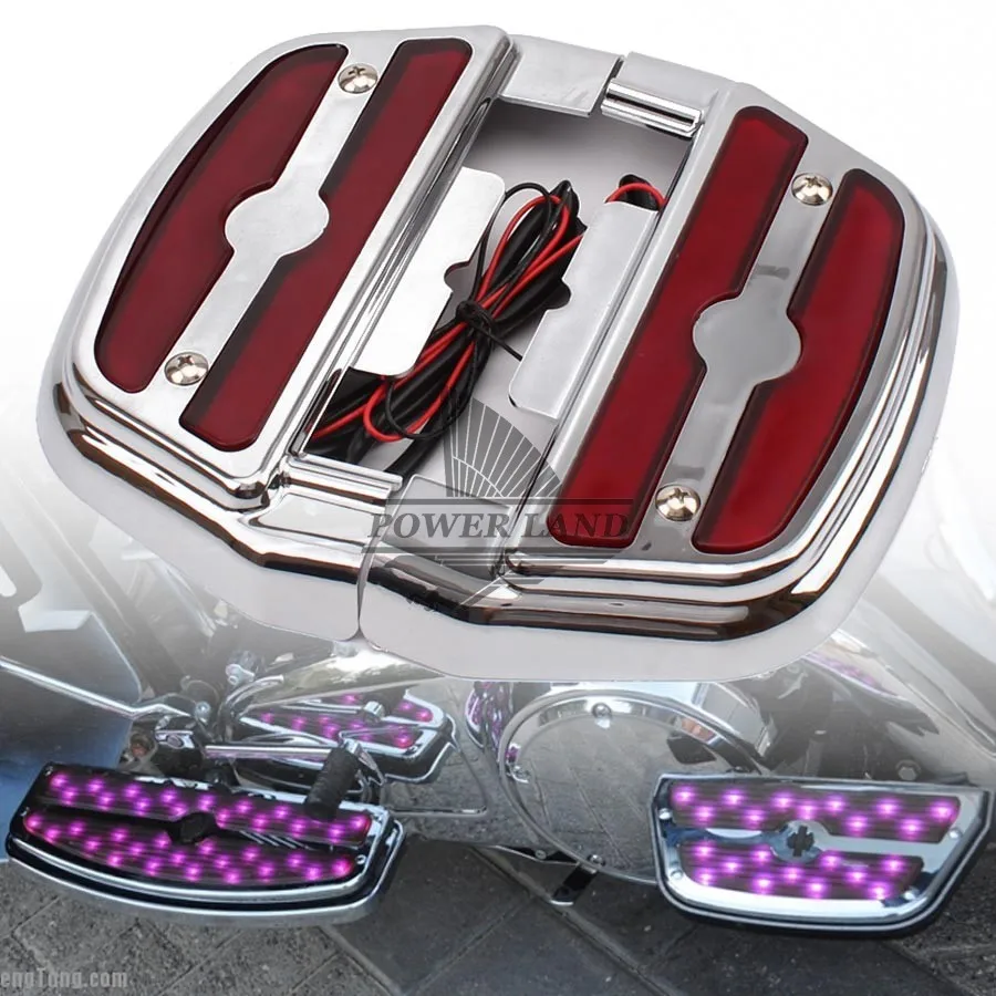 Electra Alo LED Lighted Rear Passenger Footboard Pedal Chrome ABS Cover