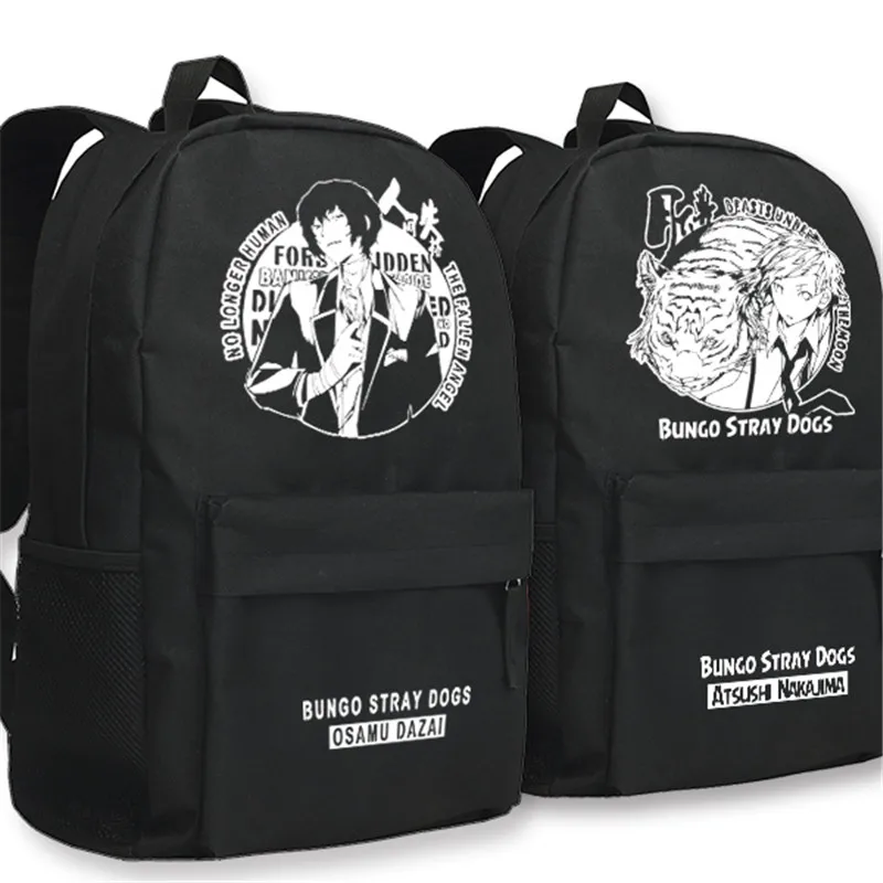 Anime bungou Perros mochila escolar libro Bolsas para adolescentes casual Travel mochila