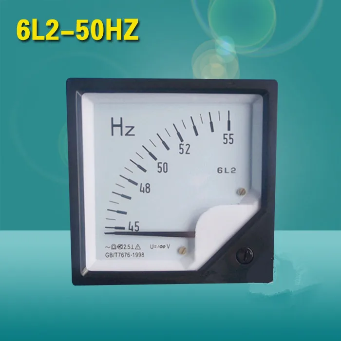 Аналоговый измеритель частоты переменного тока 6L2 HZ 45 55HZ 55 65HZ 100HZ|Измерители